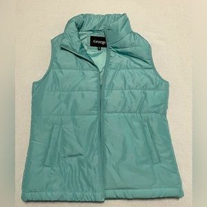 George Blue Puffer Vest XS